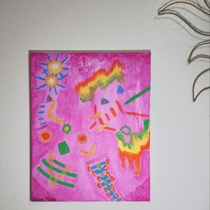 Self painted by m ,acrylic art on canvas